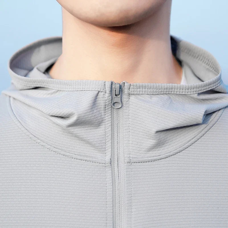 YJKVUR Unisex Summer UPF 50 UV Sun Protection Hoodie Jacket Men Women Lightweight Hiking Outdoor Long Sleeve Sun Shirt Coat 250529