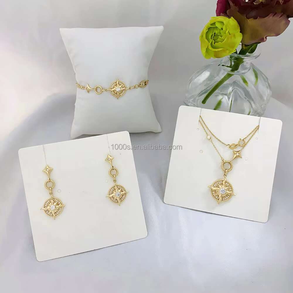 New Arrival 14K Real Yellow Gold Moissanite Drop Stud Earrings Fine Jewelry for Women