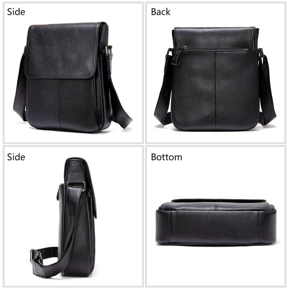 WESTAL Designer Satchel Men's Shoulder Bags Handbag Men Leather Man Messenger Bag
