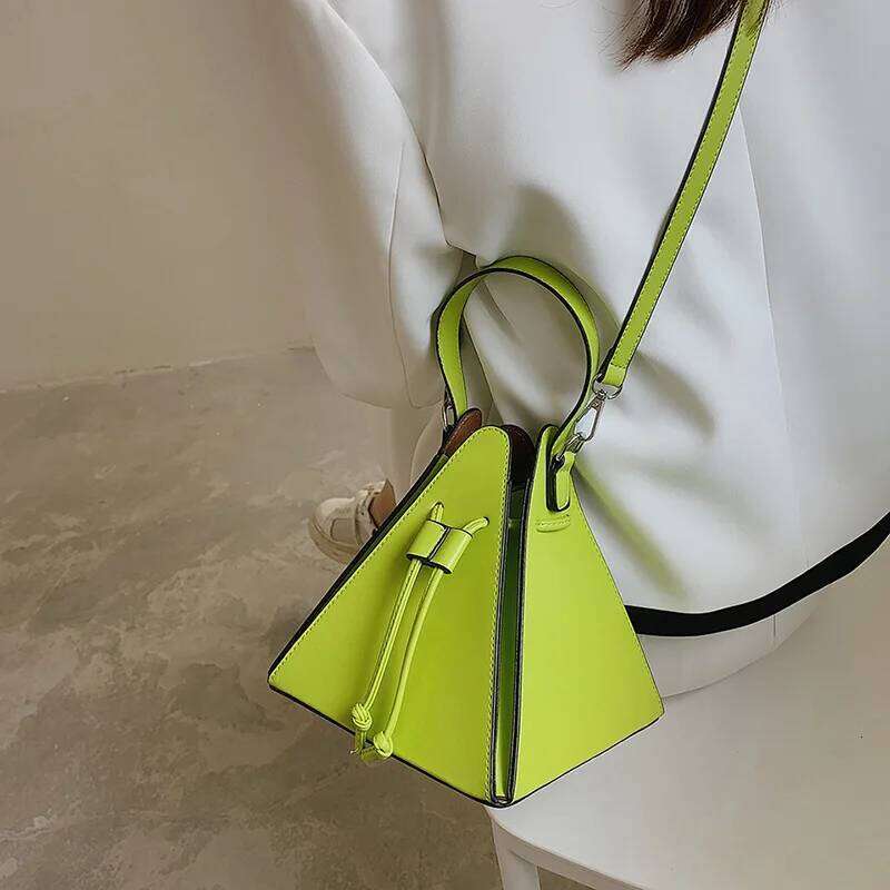 Fashion Ladies Shoulder Handbag Sense Of Women High Quality Leather Crossbody Bag Designer Female Triangle Bags