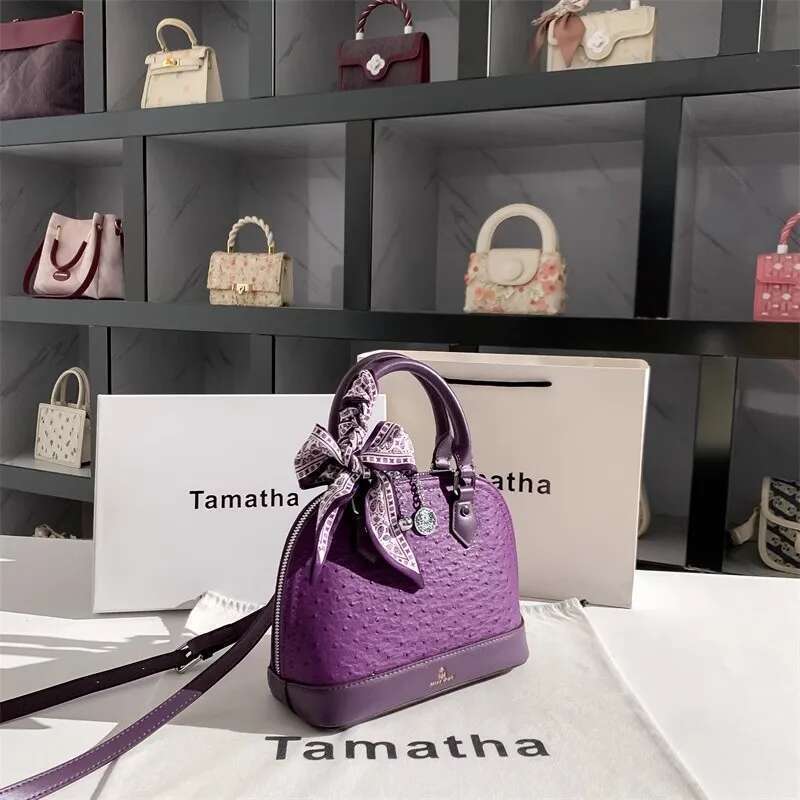Purple Color Fashion Dots Shell High Quality Women Handbag Textured Shoulder Messenger Lady Purse Female Casual Bag