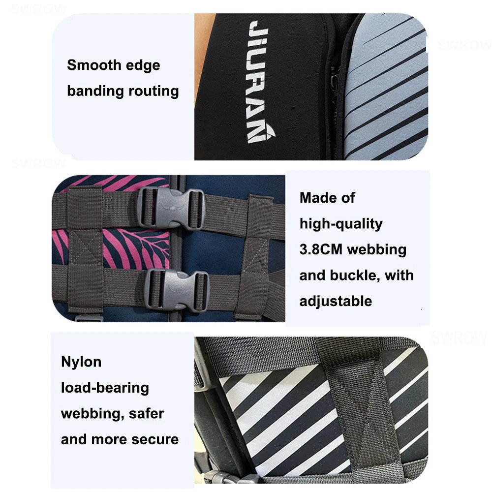 Neoprene Buoyancy Survival Suit Adjustable Adult Children Water Sports Life Jacket Wear-resistant Breathable Outdoor Accessories 250530
