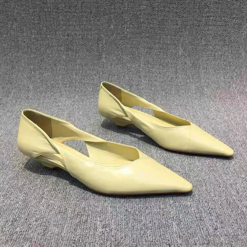 Pointed Toe Women Sandals Dress Sexy Low Heels Shoes Woman Summer Fashion Shallow Zapatillas De Mujer 250529