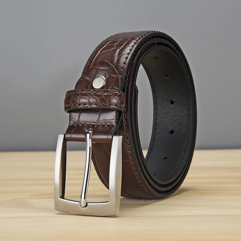 Men alligator belt fashion trend jeans wear send husband to fathers first choice 250530