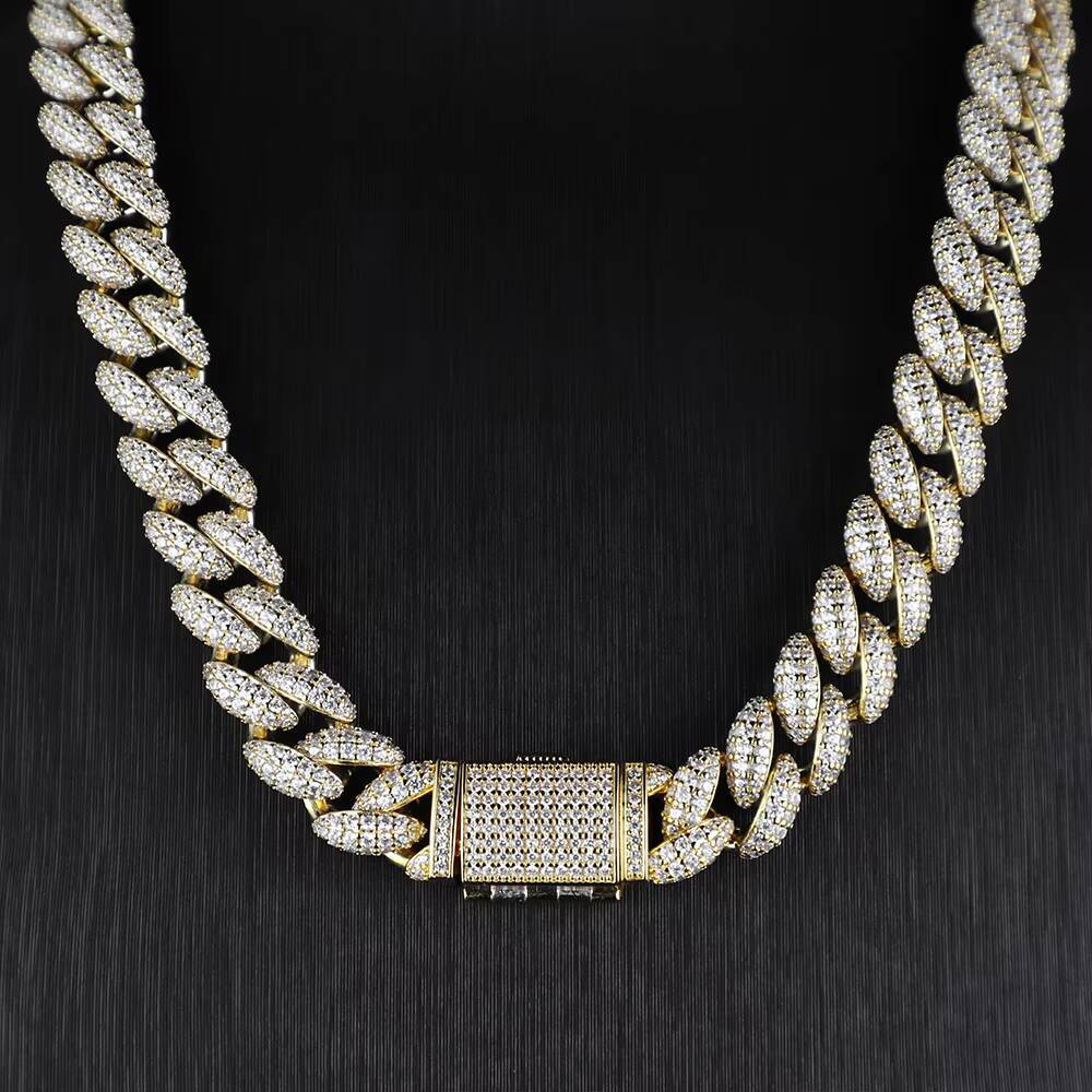 Pure Sier Hip Hop Cuban Necklace 12mm Wedding or Gift Chain