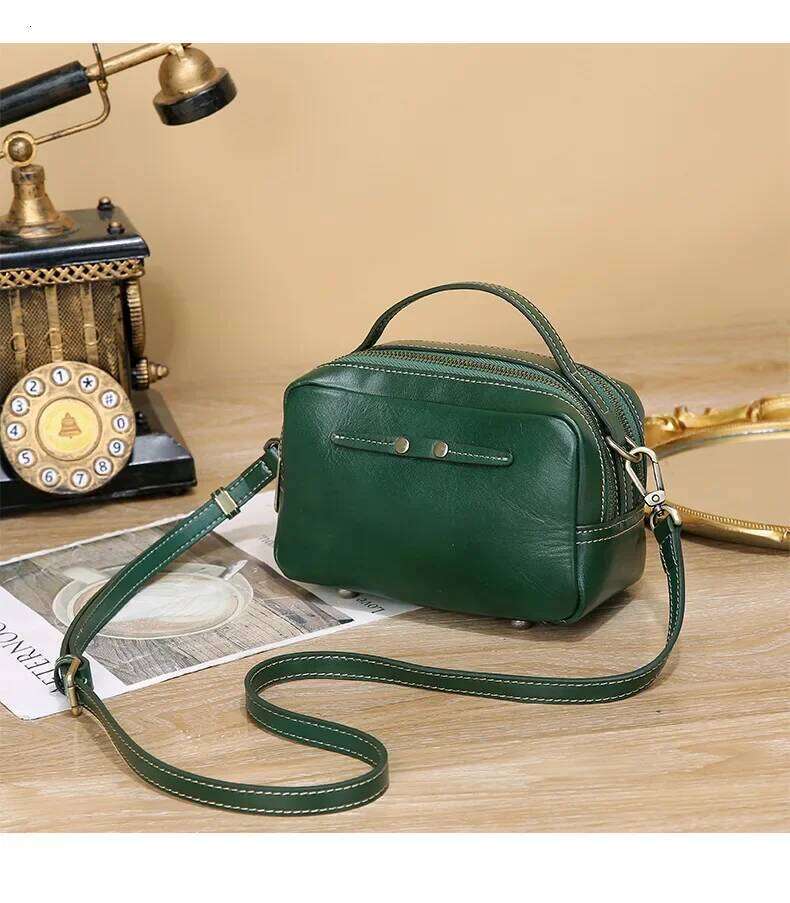 Women's Autumn/Winter New Design SensibilityNiche High-End Feel Crossbody Versatile Genuine Leather Single Shoulder Bag