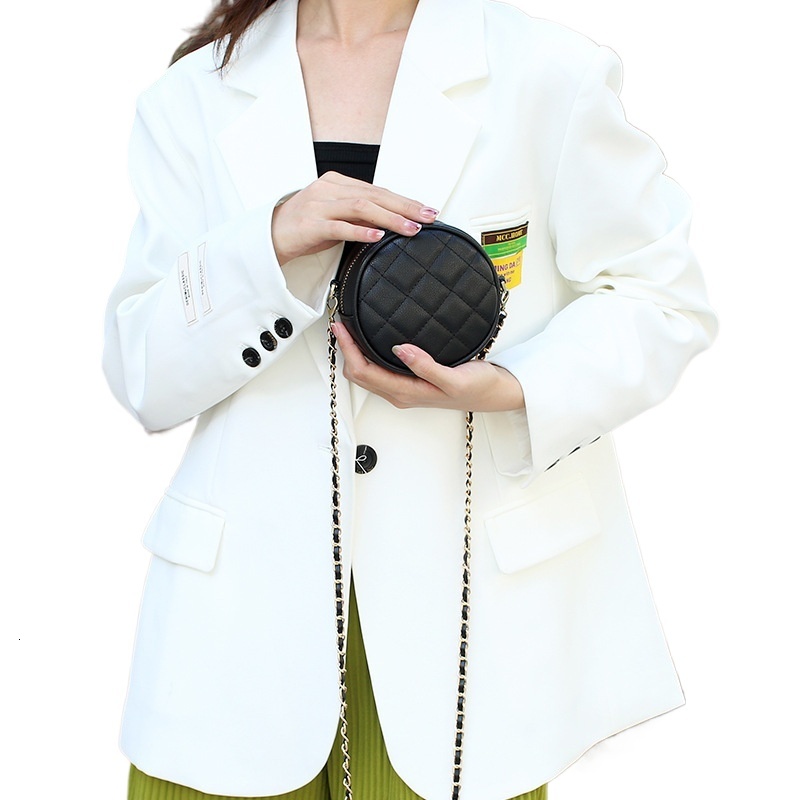 designer 2025 Spring/Summer New Mini Phone Bag Round Bag Korean Style High-end Quilted Chain Shoulder Crossbody Small Bag for Women
