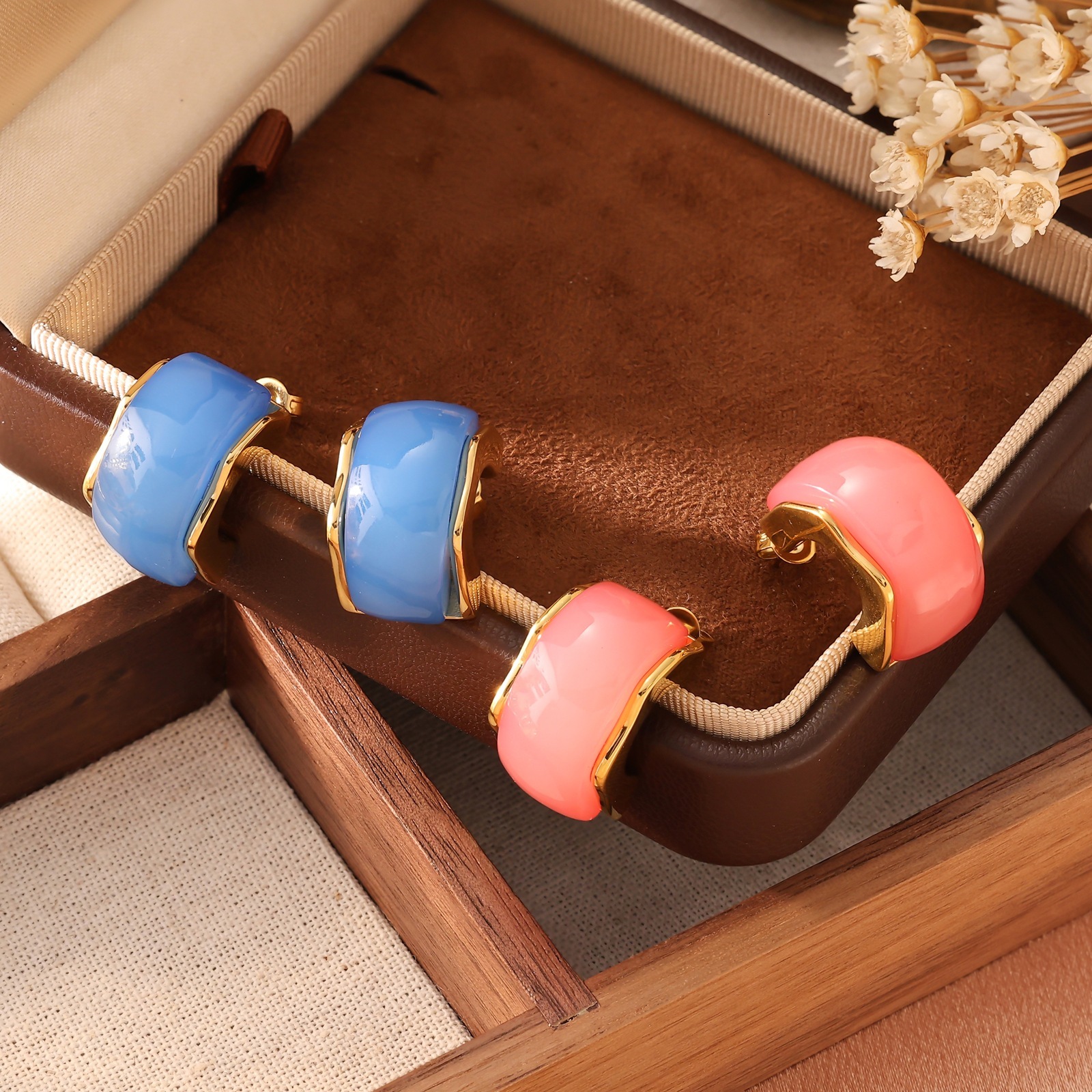 Autumn Winter Elegant Round Face Earrings Clips Non-Pierced Ear Studs Fashion Versatile