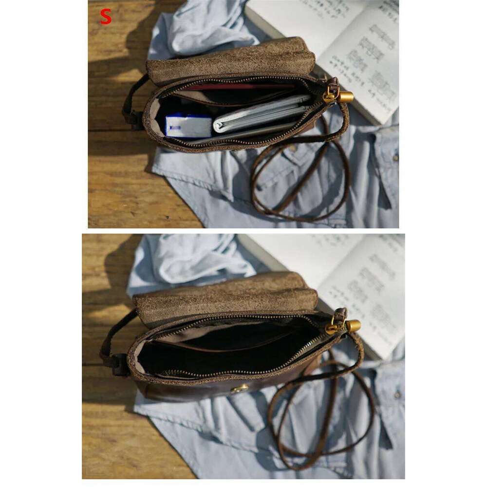 PNDME fashion vintage handmade genuine leather ladies small shoulder casual real cowhide women's daily weekend messenger bag