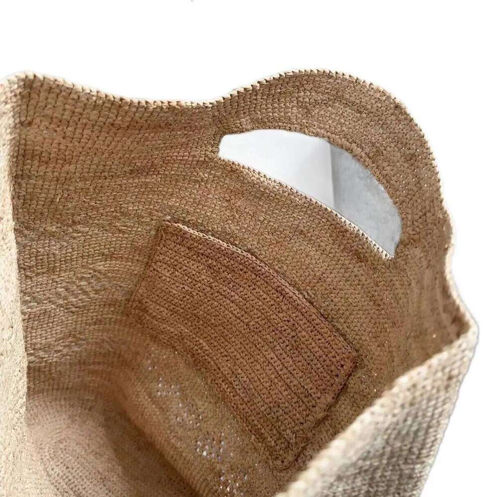 2025 New Summer Fashion Hollow Natural Lafite Grass fashion Women Tote Bag High Quality Designer Style Handbag