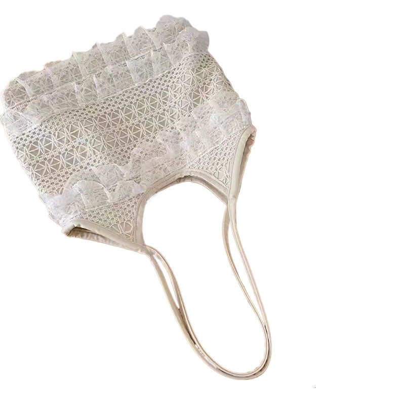 designer Ins Style Fairy Lace Trim Woven Bag for Women Summer Casual Vacation Shoulder Bag Large Capacity Tote Bag