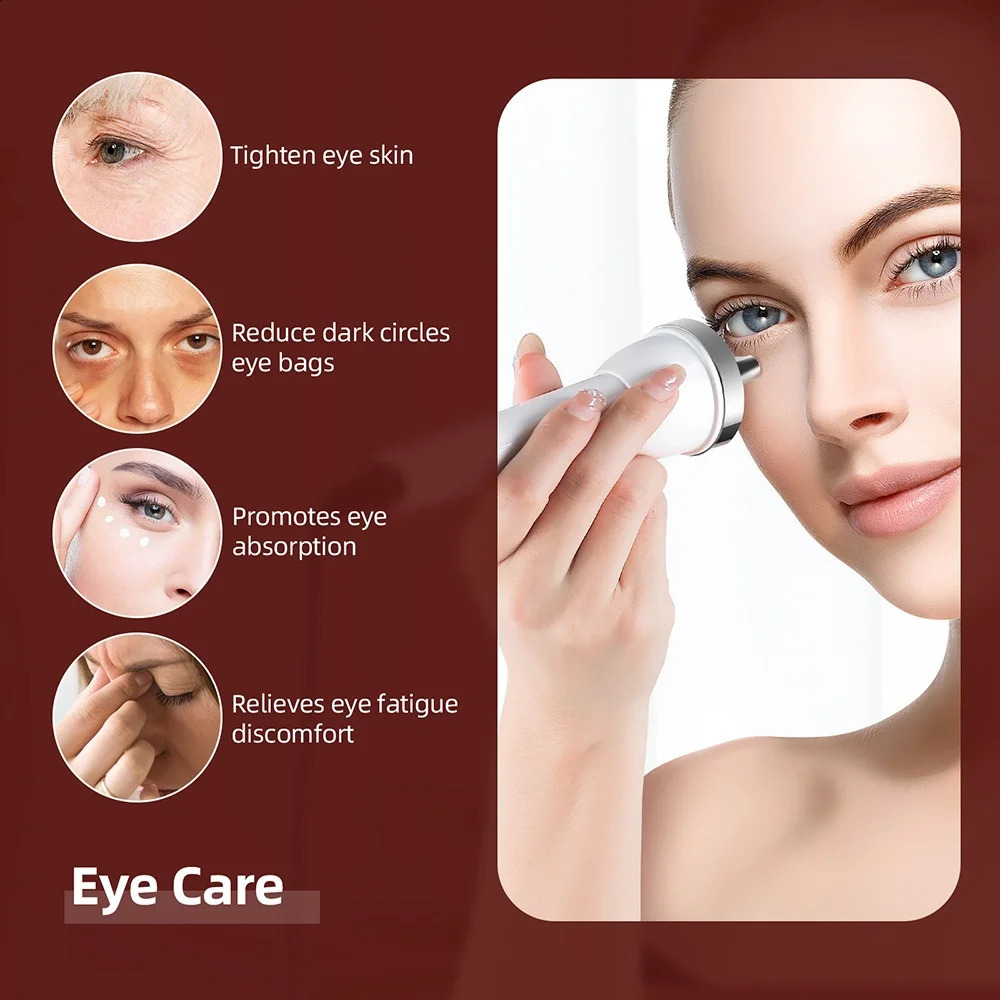 High Frequency Face Eye Massager Ultrasound Skin Care Beauty Machine Face Clean SPA Ultrasonic Beauty Device 250523