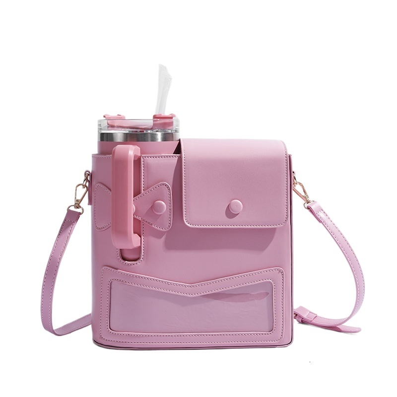 designer Cross-Border Hot Sale New Bowknot Water Bottle Bag for Women, Cute Outdoor Portable Drink Bottle Bag, Crossbody Bag for Students