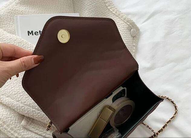 New Fashion Sling Shoulder Bag Retro Pu Leather Messenger Handbags Solid Color Leisure Stylish Crossbody Bags For Women Girls