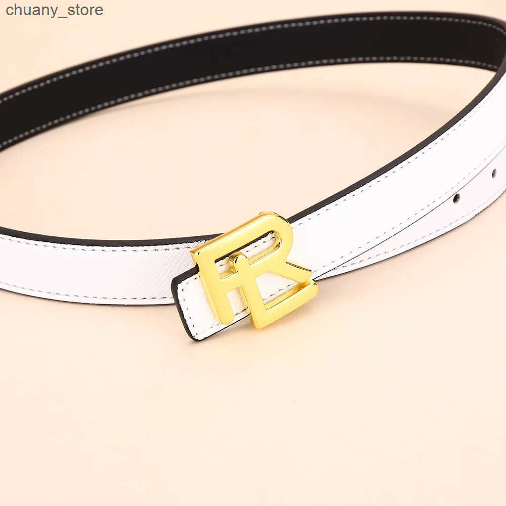 Womens Fashion Use Reversible Leather Belt High Quality Gold Buckle is best matched with womens denim belt dress. z250602