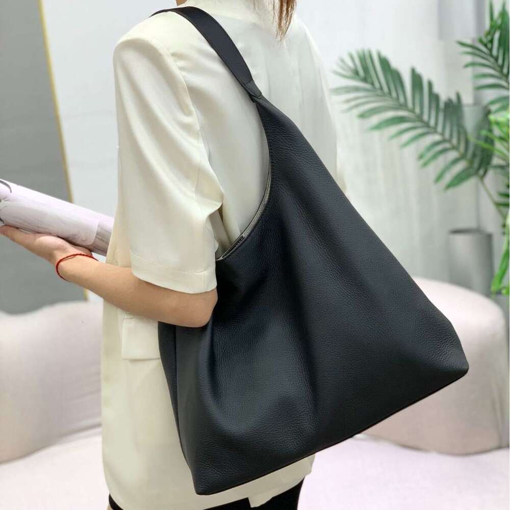 Genuine Leather Women s High End Luxury Commuter Versatile Large Capacity Underarm Shoulder Crossbody Tote Bag