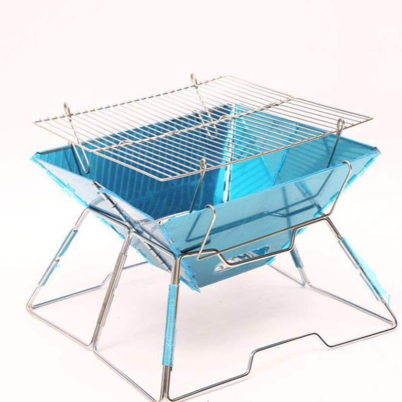 Poêle à bois grill extérieur portable pour le camping à domicile repliant la support de barbecue en livraison gratuite