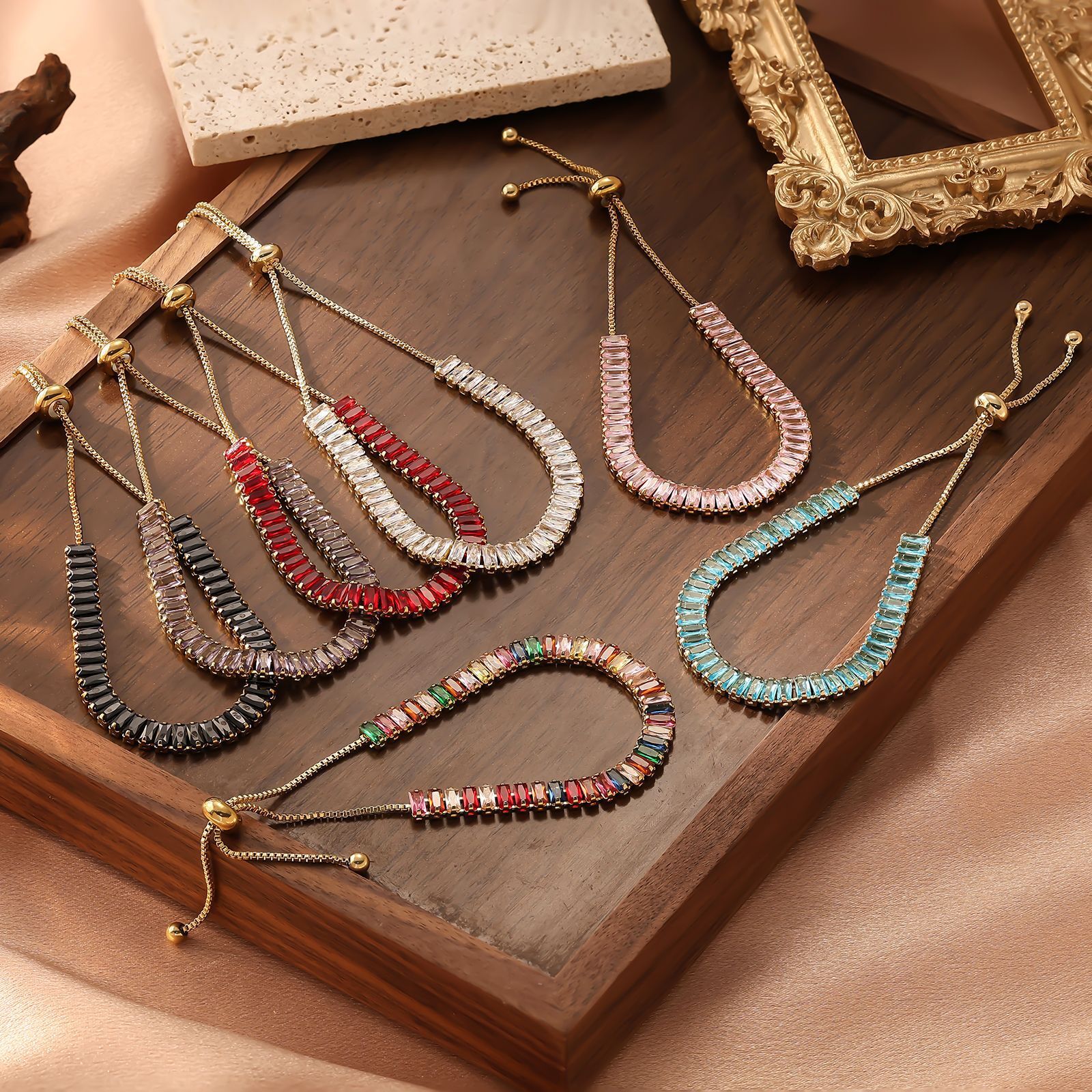 Hot Selling Pull-out Design Bestie Forest Style Colorful Women's Bracelet