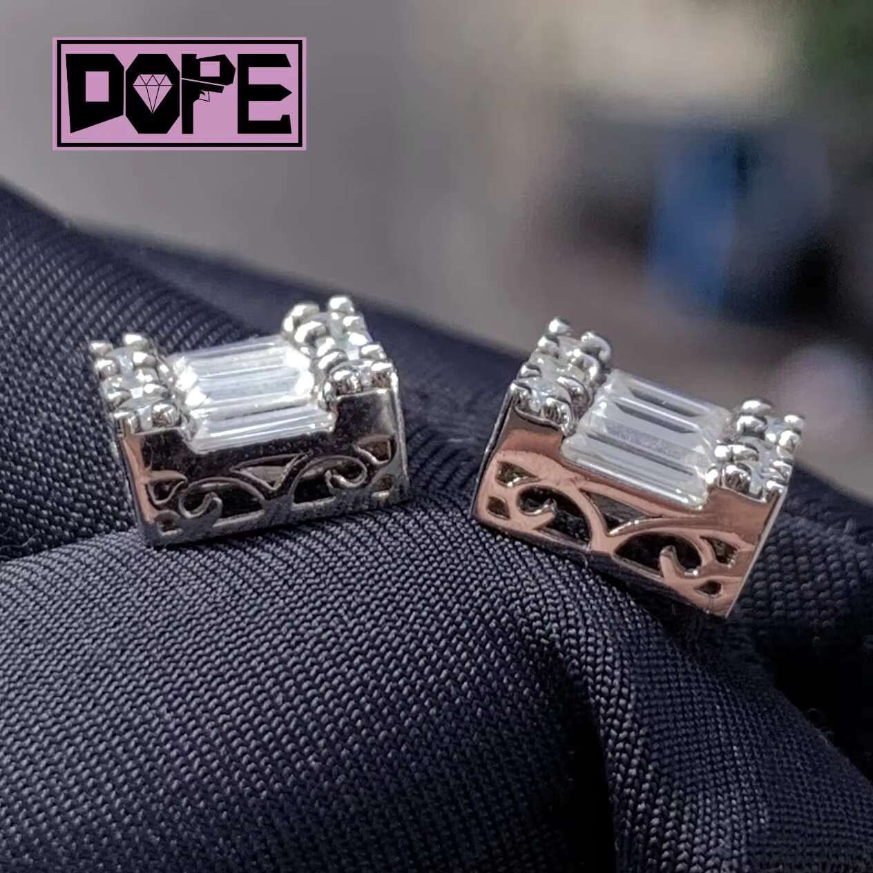 Ready to Ship Fine Jewelry Studs Earrings 925 Sterling Silver D Color VVS Diamond Moissanite Earring