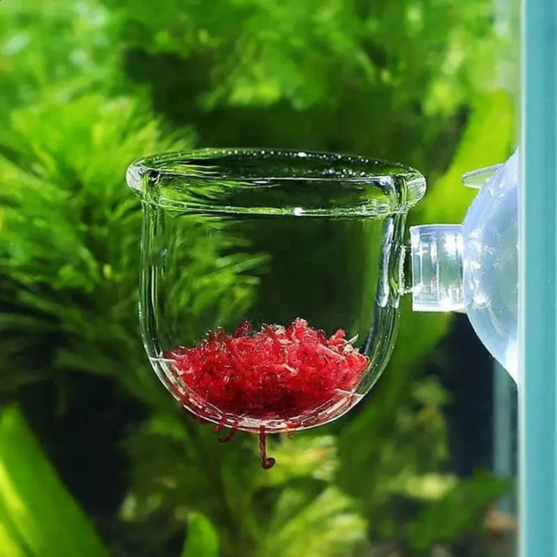 16PCS Aquatic Plant Cups Kit Transparent Acrylic Aquatic Plant Pot Kit With Suction Aquarium Decoration 2 Shapes 250530