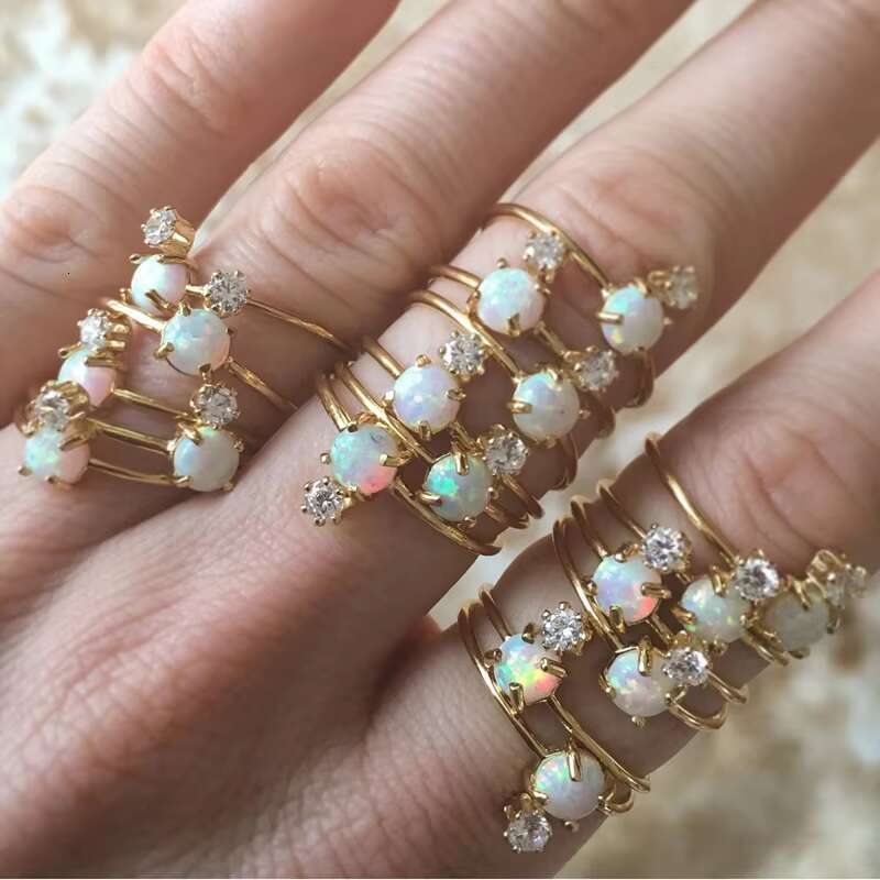 Wholesale 925 Sterling Silver Gold Plated Jewelry Custom Moissanite Wedding Gemstone Crystal Rose Quartz Fine Ring for Women