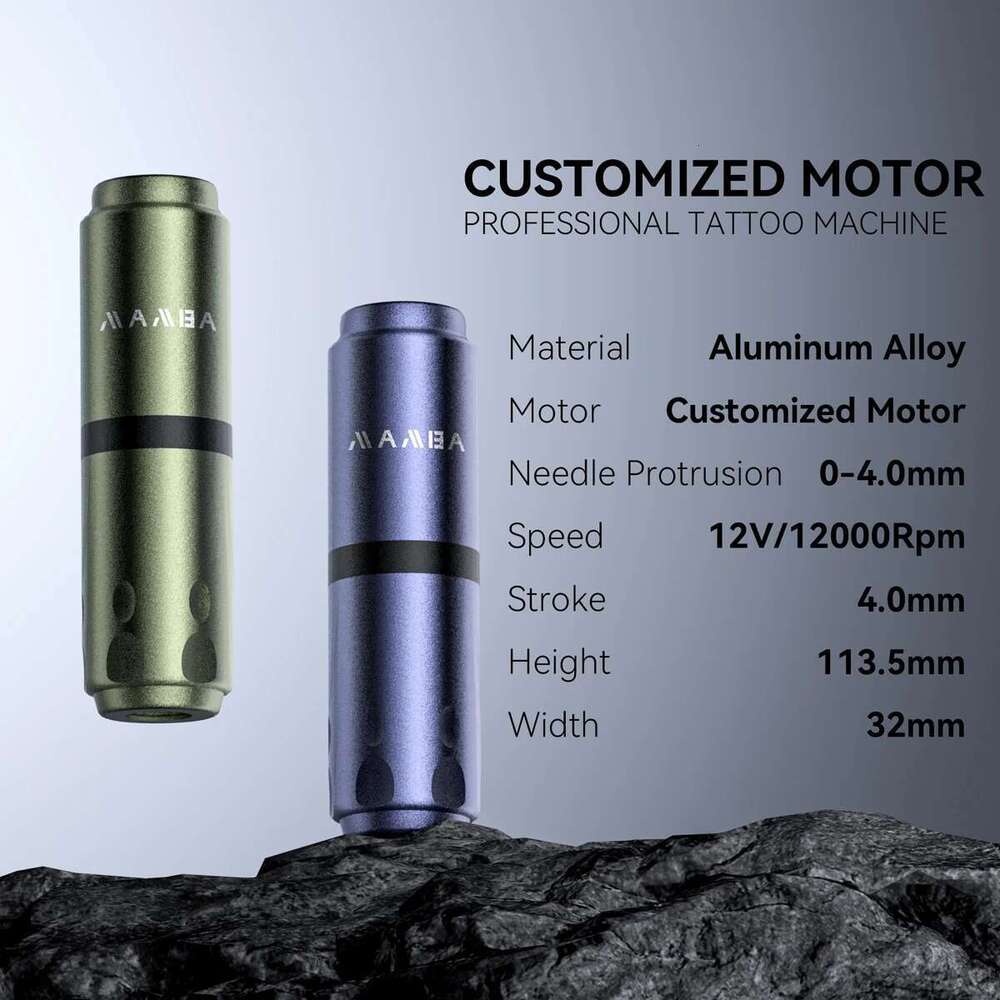 Wireless Hine 1500Mah Built-In Battery Capacity Gun Kit With 5Ml Pigment Tattoo Ink Cup Toolbox