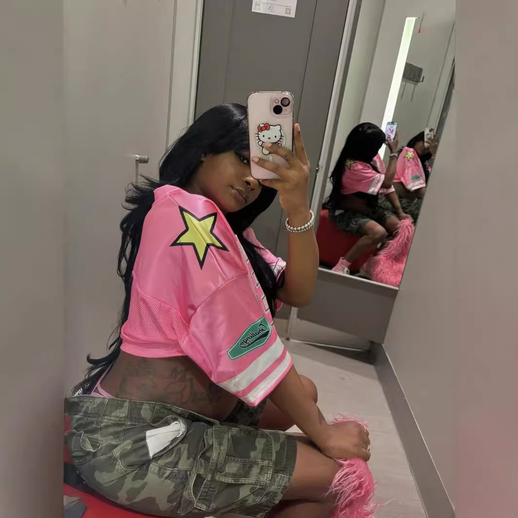 Designer T Shirt Summer New Loose Sports V Neck Crop Top Sexy Short Fashion T Shirt Short Sleeve Women Essentials Summer Dress
