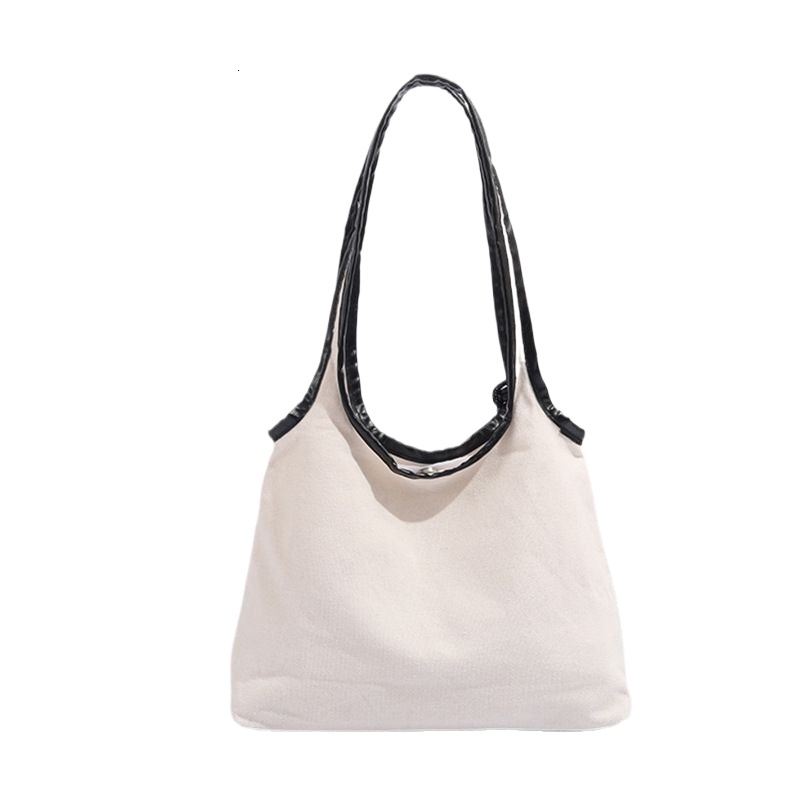 designer Hot Selling Chio2nd Handwritten Memory Tote Bag for Women Summer Large Capacity Casual Lazy Style Single Shoulder Canvas Bag