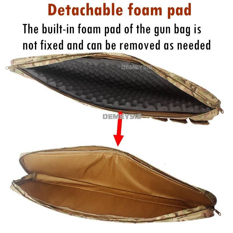 70 95 115 CM Outdoor Hunting Gun Tactical Rifle Backpack Airsoft Shotgun Protection Carry Case Bag with Removable Pad