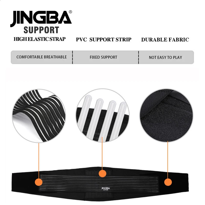 JINGBA SUPPORT Men Waist Trainer Support Sauna Suit Modeling Body Shaper Belt Weight Loss Cincher Slim Faja Gym Workout Corset 250523