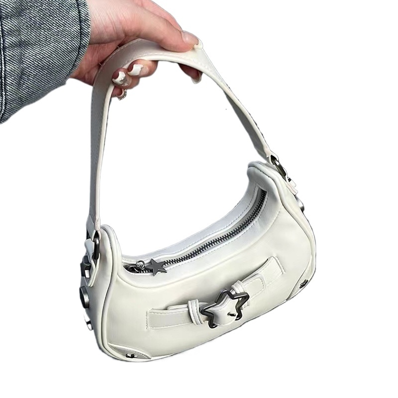 designer 2025 Summer American Style Trendy Star Underarm Bag for Women Millennial Style Handbag Niche Design Shoulder Bag