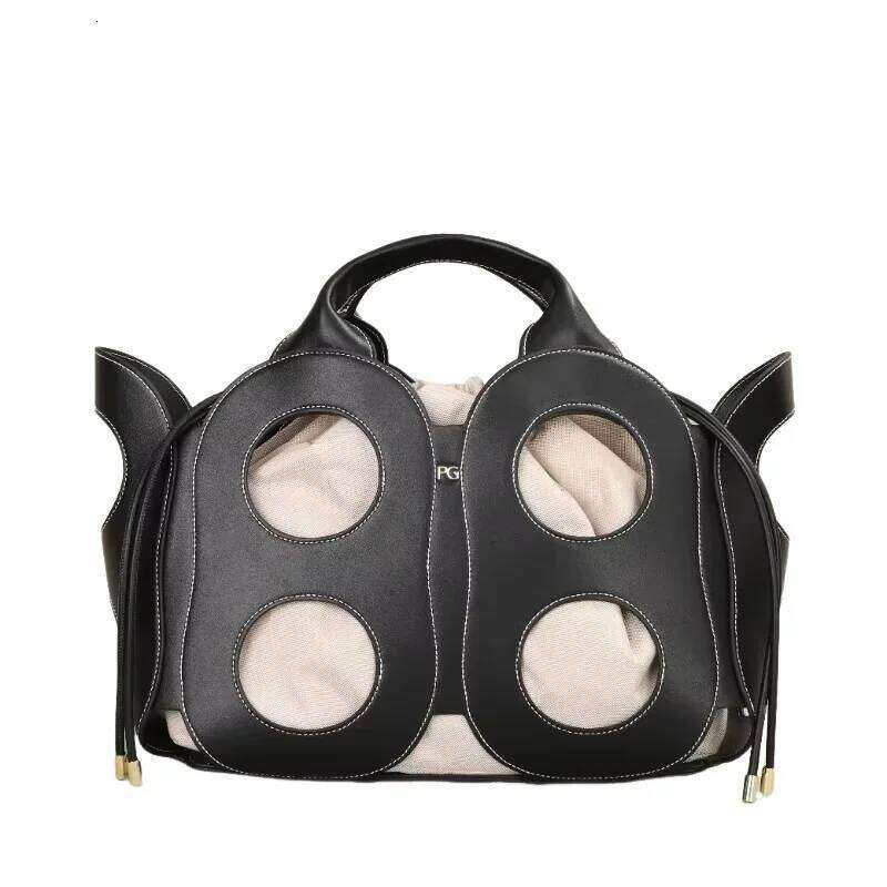 PG Cutout Symmetrical Brand High Quality Handbag 2025 New Trend Spanish Women's Shoulder Bag