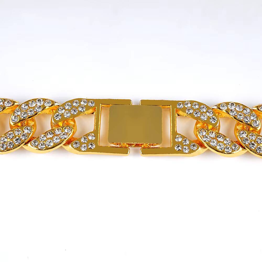 Hip hop men's cadenas de oro fashion chilled gold-plated Miami Cuban k chain jewelry necklace