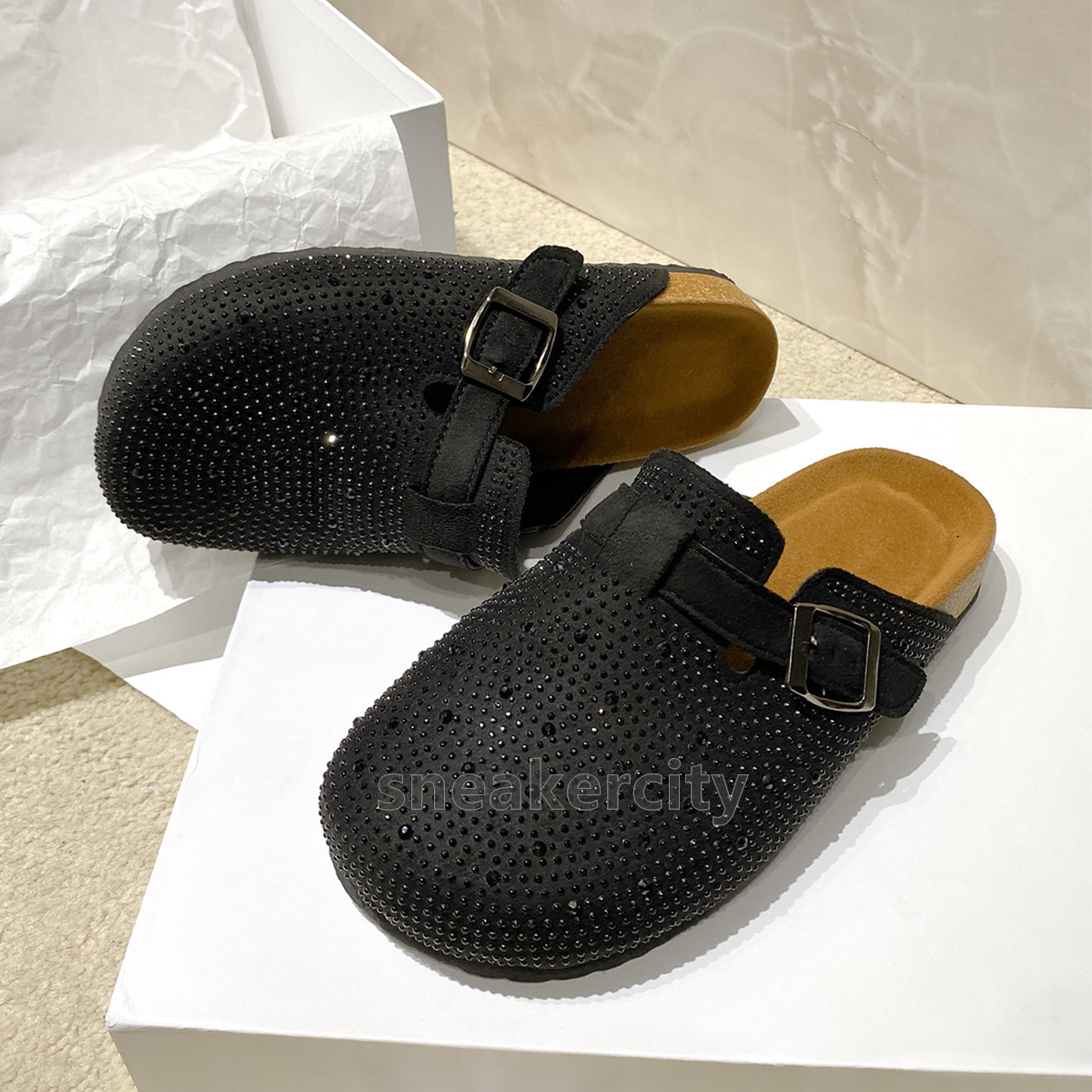 designer sandals clogs slides womens slippers rhinestone sliders summer one-piece sandles platform outdoor casual slip-on slipper fashion beach mules 