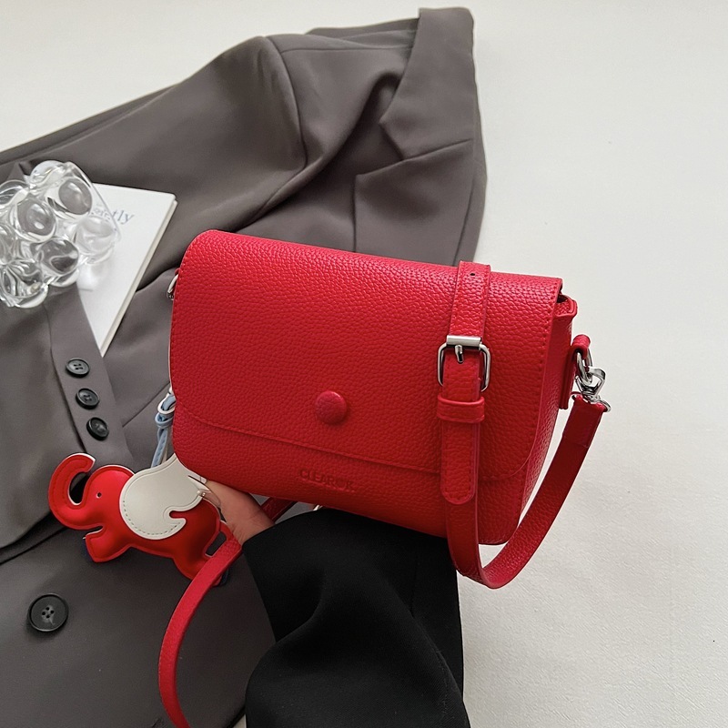 designer 2025 New High-Quality Fashion Casual Versatile Commuter Shoulder Bag for Women Stylish Solid Color Crossbody Bag