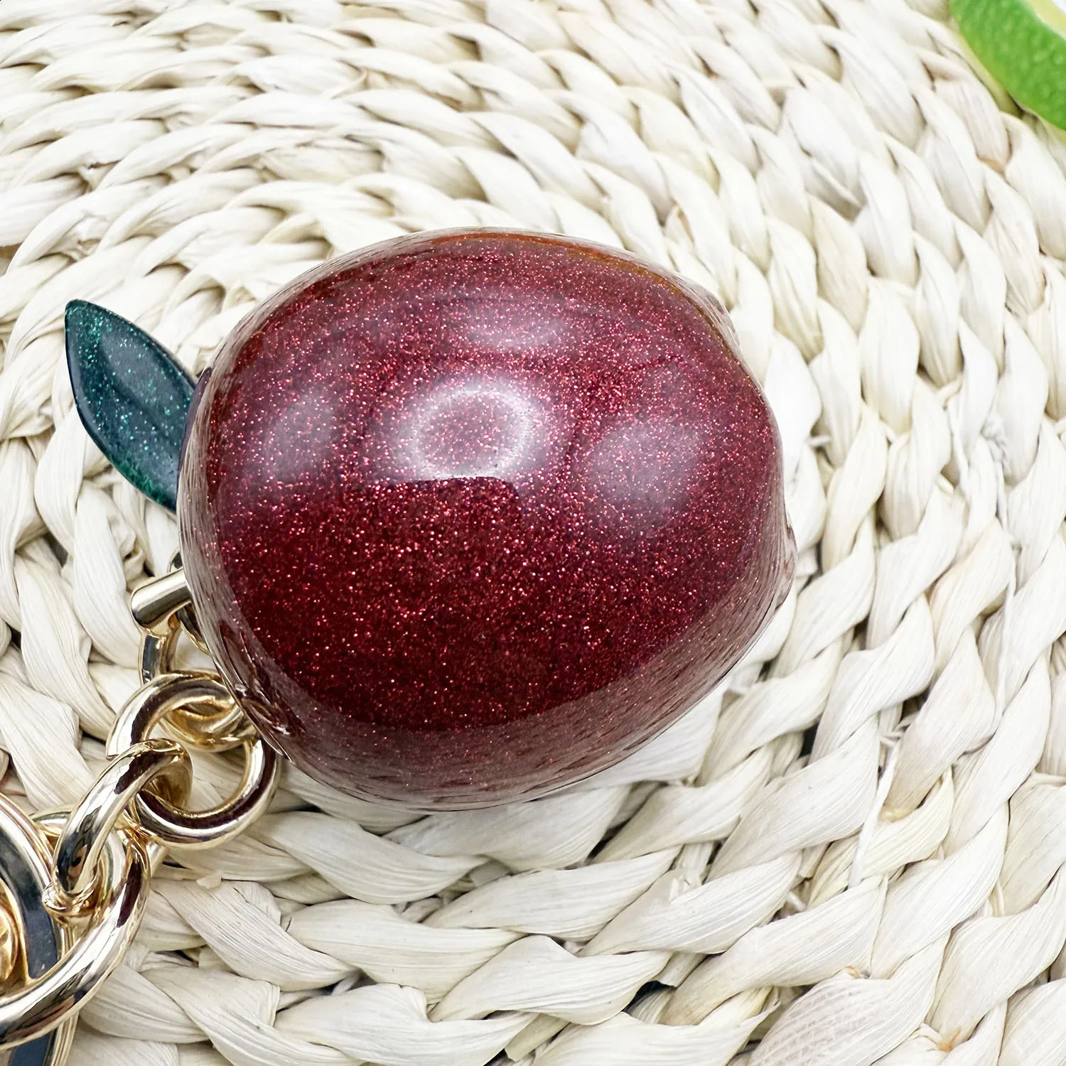 Red Apple Bag Charm Key Chain Accessory Purse Charm Gifts for Women Gilrs Gift 250530