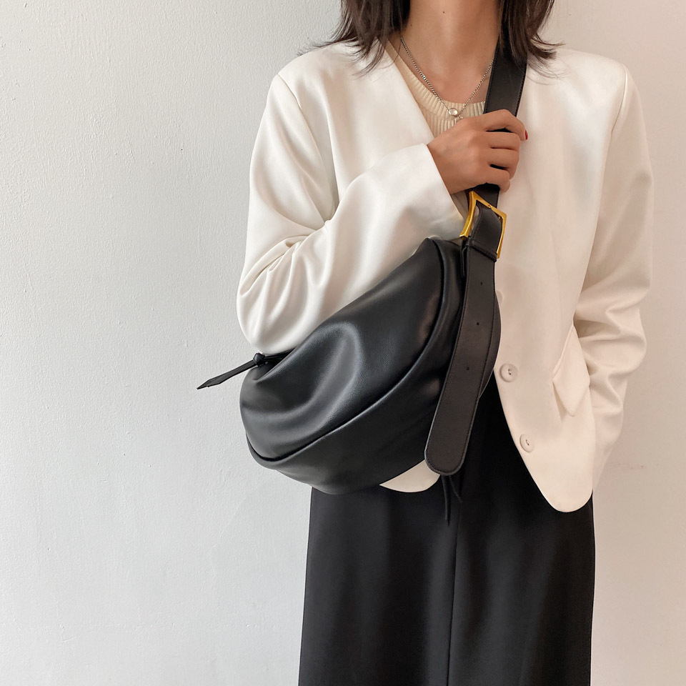 designer Women's Simple Versatile Large Capacity Bag 2025 Autumn Winter Trendy Shoulder Crossbody Bag Ins Casual Dumpling Bag