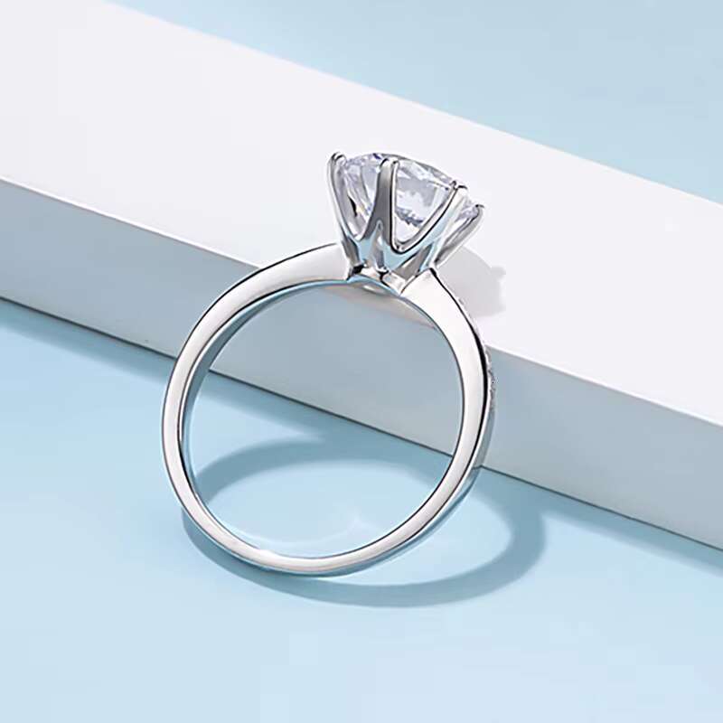 New Product Women Gift 925 Silver 3ct DEF Moissanite Diamond Rings