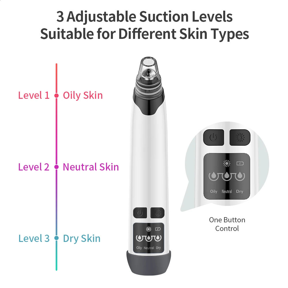 Compress Blackhead r Vacuum Suction Pore Cleaner Electric Nose Face Deep Cleansing Skin Care Device Birthday Gift 250523