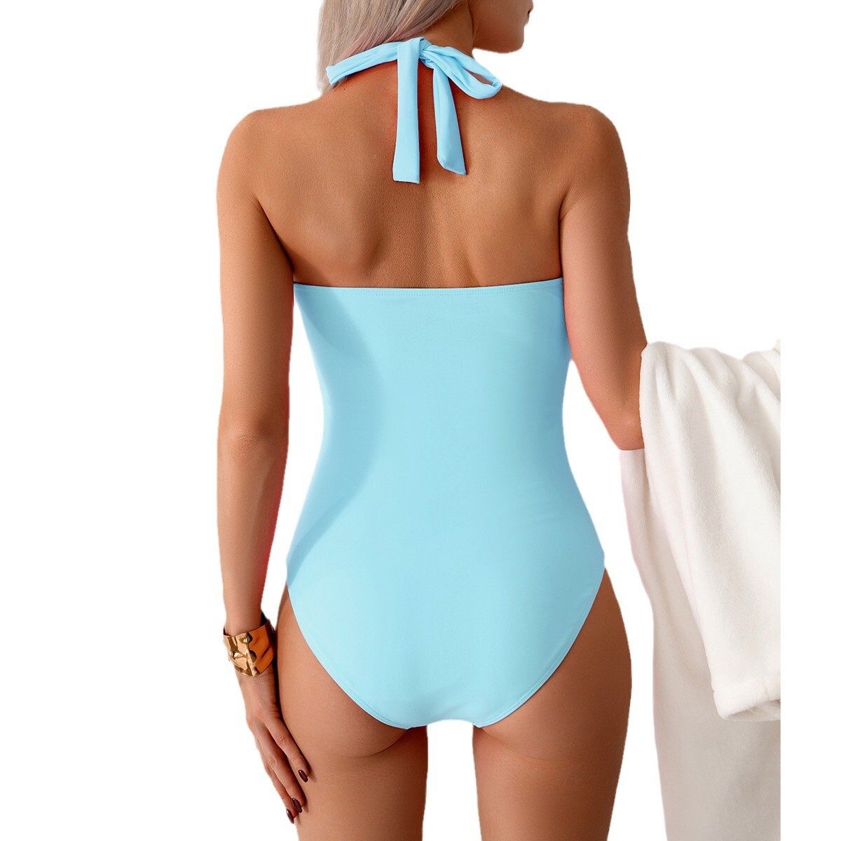 Outdoor Summer Beach Sexy Womenfree Shipping 2025 New Designer Shoes 2025 New One-piece Women's Sports Swimsuit Bikini Huludao