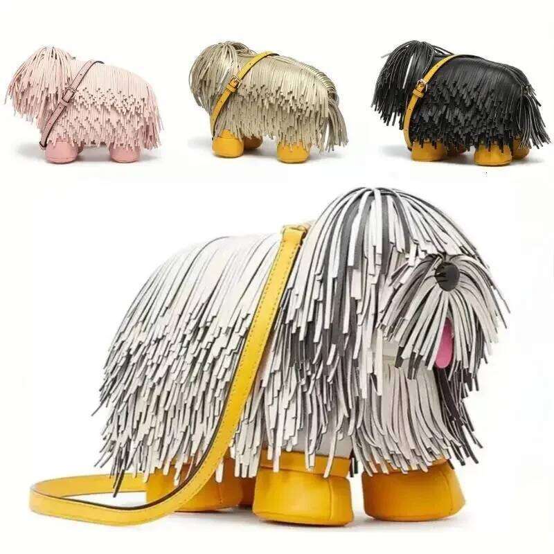 Wallets And Handbags Designer PU Leather Crossbody Wallet Cute Dog Shaped Evening Women's Bags