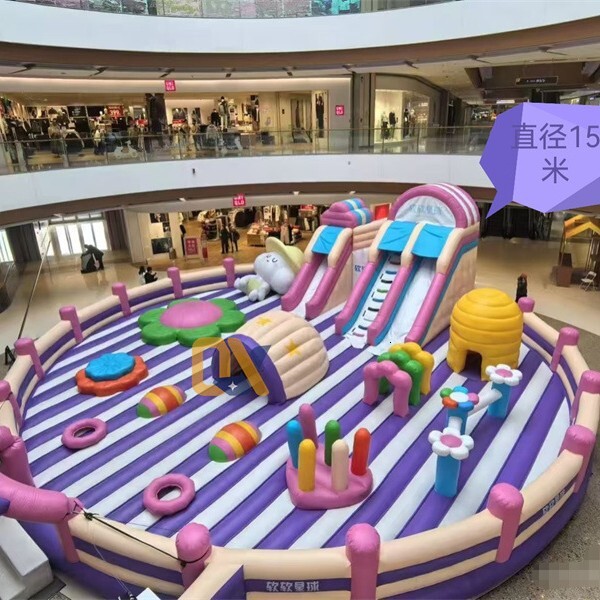 Space Odyssey Slide Big Yellow Duck Water Bouncy Fantasy Park Mechanical Iatable Castle