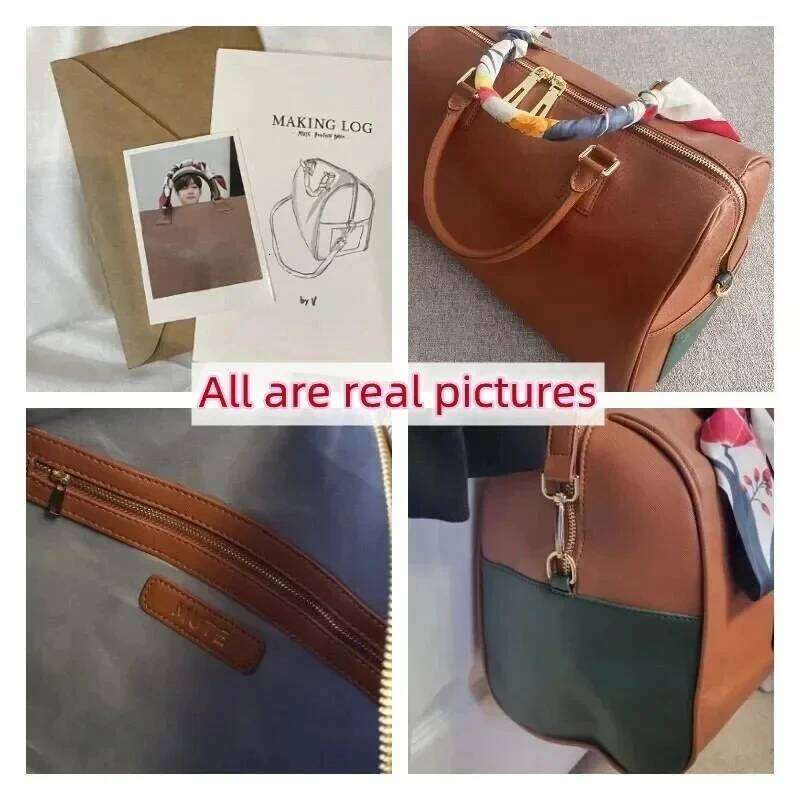 Boston Design Mute Bostons Crossbody Bags with Silk Scarf Fashion Large Capacity Organizer Shoulder Bag Unisex Handbag