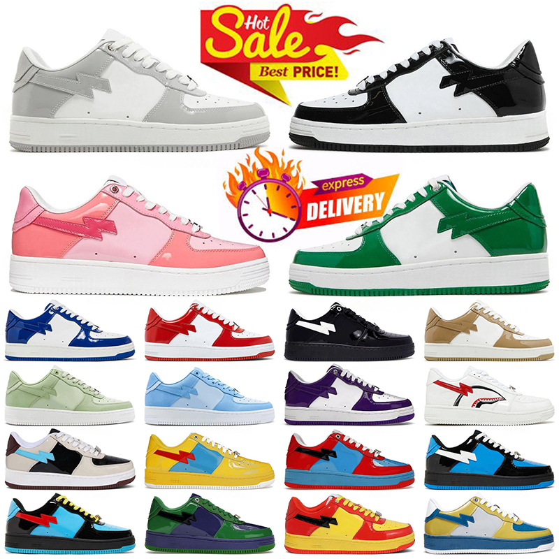 Casual Shoes Trainers Low Men Women Italy Stas SK8 Color Camo Combo Pink Patent Leather Green Black White Outdoor Sports Designer Sneakers Full Size 36-45