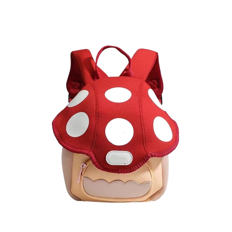 designer Niche Design Cute Outdoor Travel Backpack TikTok Super Popular New Mushroom Backpack for Men, Women, and Children Small School Bag