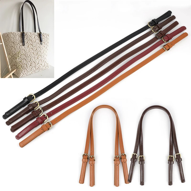 2Pcs 70cm Bag Belt Detachable PU Leather Handle Lady Shoulder Bag DIY Replacement Accessories Handbag Band Handle Strap Band 250530