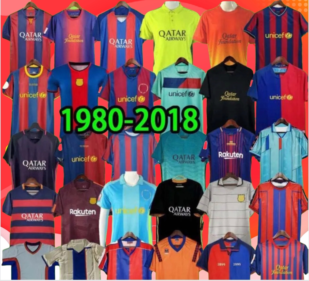 Retro soccer jersey 96 97 00 01 02 03 04 05 06 07 08 09 10 11 14 15 18 19 20 21 22 XAVI RONALDINHO RIVALDO GUARDIOLA PUYOL Iniesta maillot de football 18 19