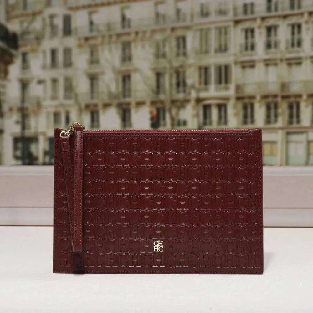 CH Classic, High Quality Letter Print, Elegant Multi-Functional Temperament Clutch, High-End Designer Lady Small Square Bag