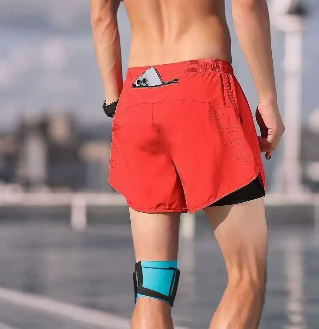 Summer Men Shorts 2025 New Men Running Shorts Gym Sport Shorts 2 In 1 Quick Dry Workout Training Gym Fitness Jogging Short Pants T250602