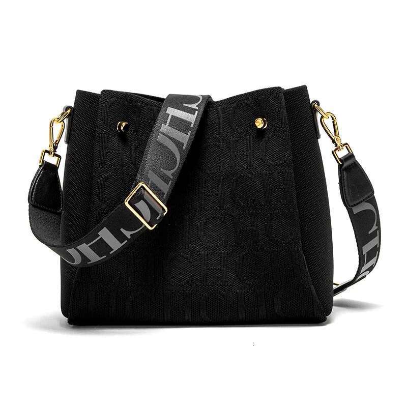 CH Elegant Sense Letters Drawstring Design Brand Fashion Casual Hundred Women's Bag Crossbody